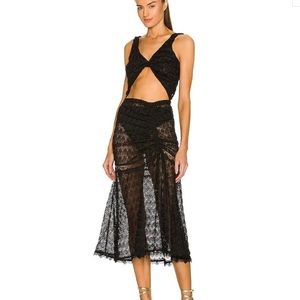 NWOT Waimari Black Eliza Cover Up Dress